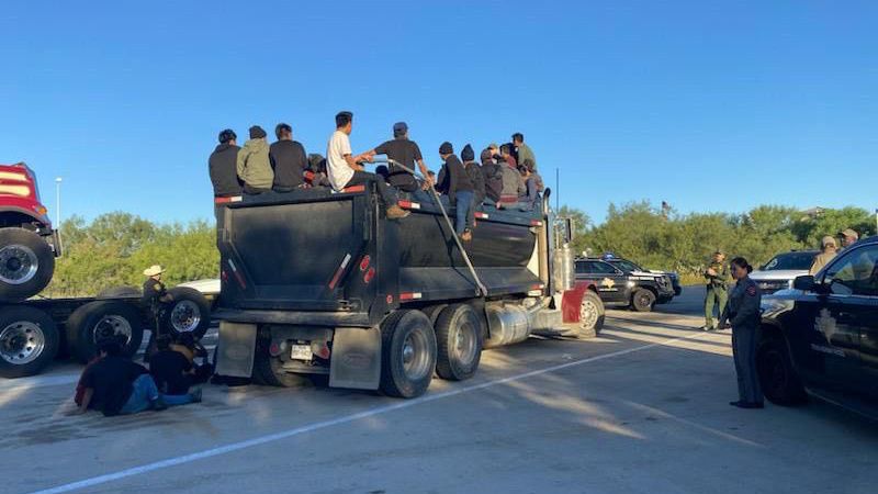 WATCH: Texas Police Bust Dump Truck Hauling 60 Illegals