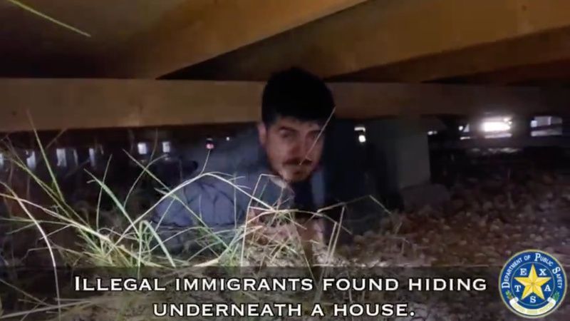 WATCH: Illegal Aliens Hide Under Houses to Escape Texas Police
