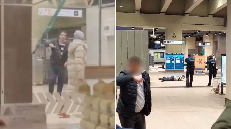 SHOCK VIDEO: Three Wounded in ANOTHER Stabbing Rampage at Brussels Train Station