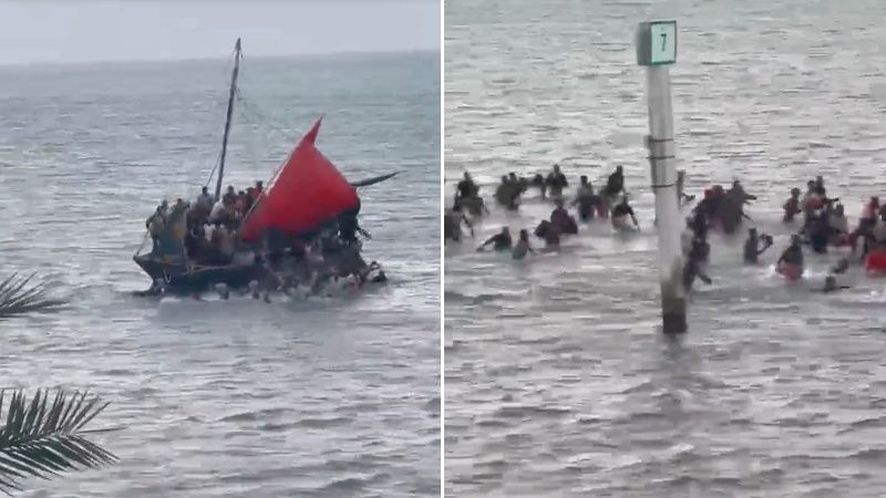 Shock Video: Boatload of Haitian Illegals Lands in Florida Keys