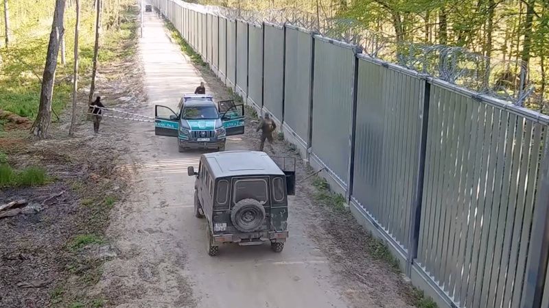WATCH: Migrants Attack Polish Border Guards