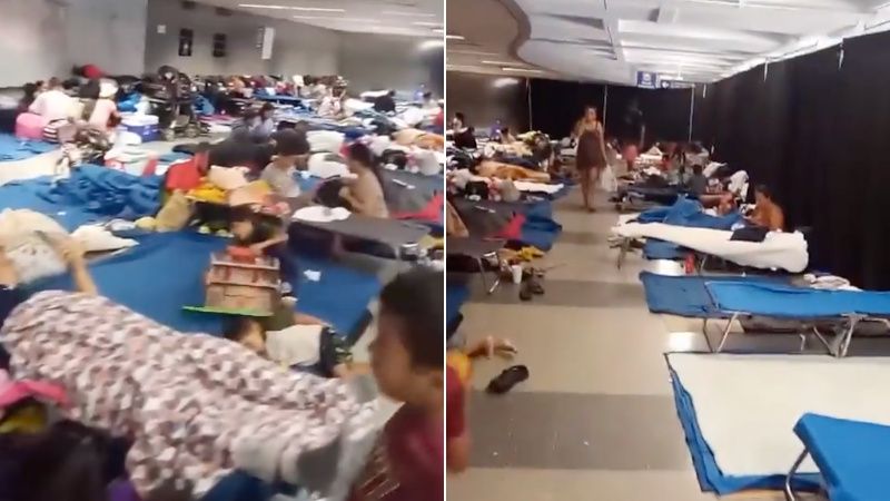 WATCH: Hundreds of Illegals Living at Shelter Inside Major US Airport