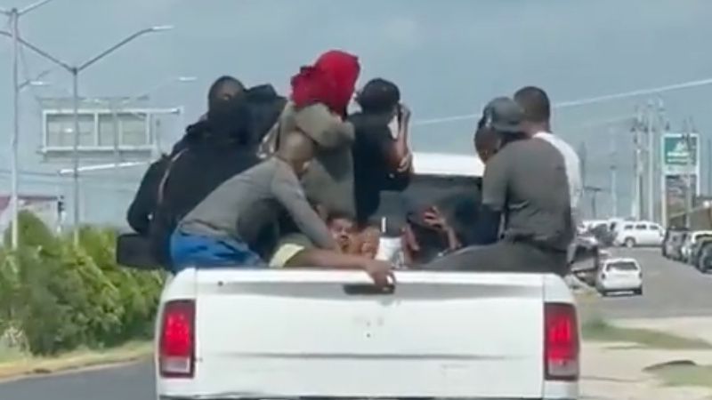 WATCH: Migrants Ride ‘Unmarked Police Vehicle’ to US-Mexico Border