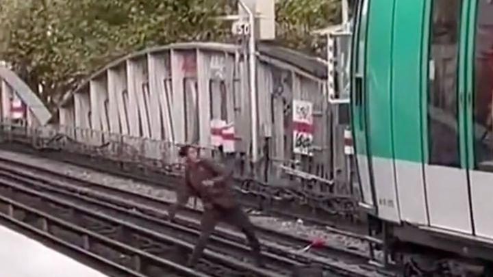 Watch: African Jihadist Blocks Paris Train, Pelts Windows With Stones