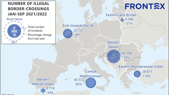 EU Illegal Migration Hits Highest Level Since 2016 Crisis