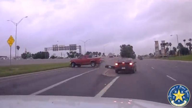Wild Video: Illegal Alien Smashes Vehicle, Slams Into Highway Divider