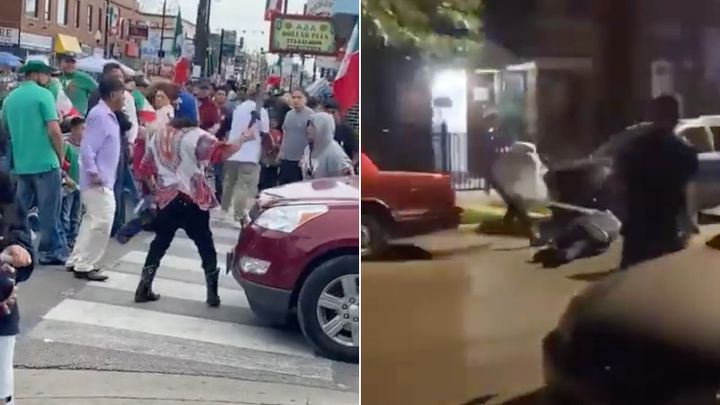 Shock Videos: Machete Fight, Cop Bashed in Head During ‘Mexican Independence Day’ Chaos in Chicago