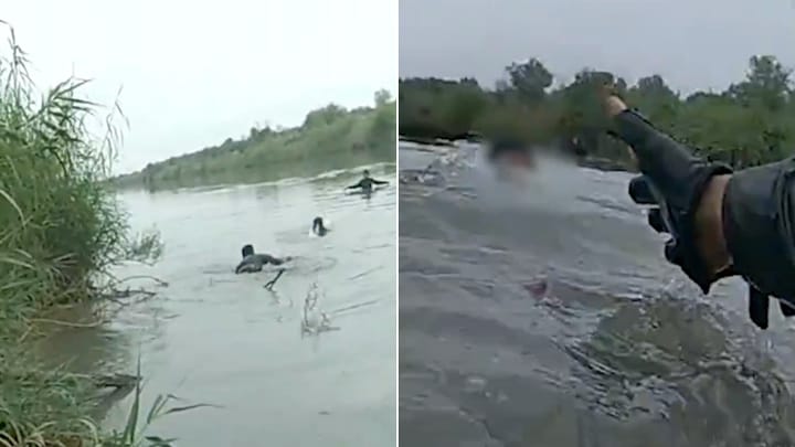WATCH: Border Patrol Agent Risks Life to Rescue Drowning Illegal Alien