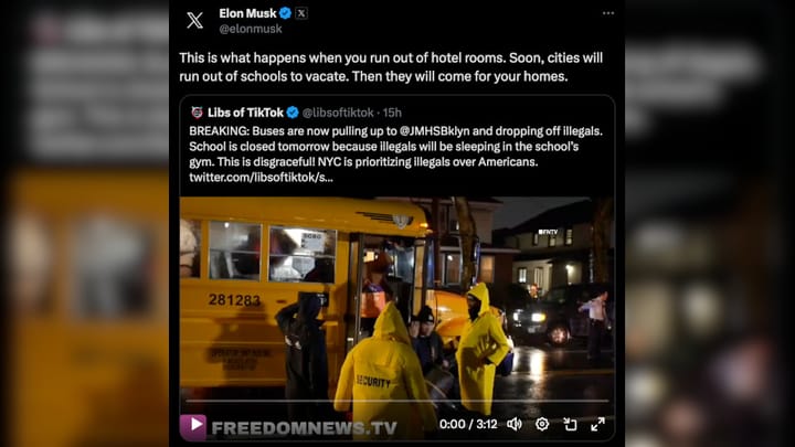 “They Will Come for Your Homes” – Musk Issues Dire Warning After Illegals Take Over NYC School
