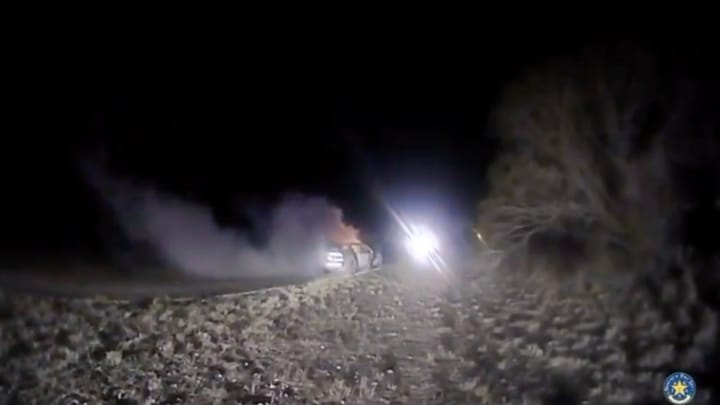 WATCH: Vehicle Catches Fire as Illegal Aliens Top 100 MPH During Texas Pursuit