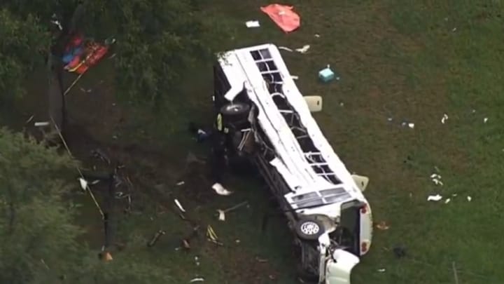 Mass Casualty Incident as Bus Carrying ‘Migrant Workers’ Crashes In Florida