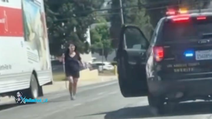 WATCH: Chinese Woman Brandishes Sword After Deadly Attack in California